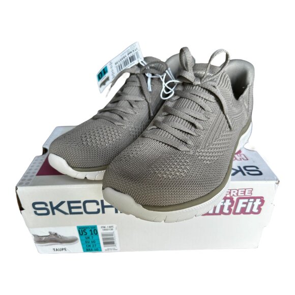 Skechers Women's Virtue Swift Fit Hands Free Shoe Taupe Beige Size 10 - Picture 7 of 8